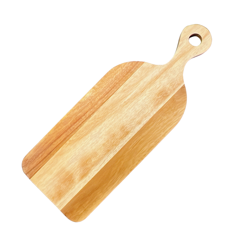 Acacia Wood Serving & Pizza Board with Handle - AHA SUPERSTORE